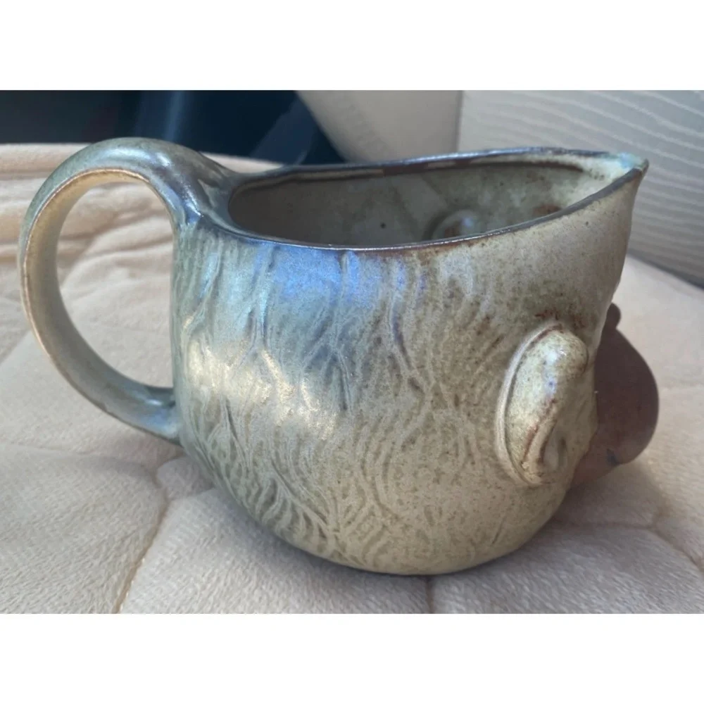 Anthropomorphic 3-D Monkey Ape Vintage Pottery Pitcher‎ Mug UTCTI Made In Japan